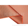 Tissu jacquard en tissu jacquard hybride en fibre de carbone orange aramide